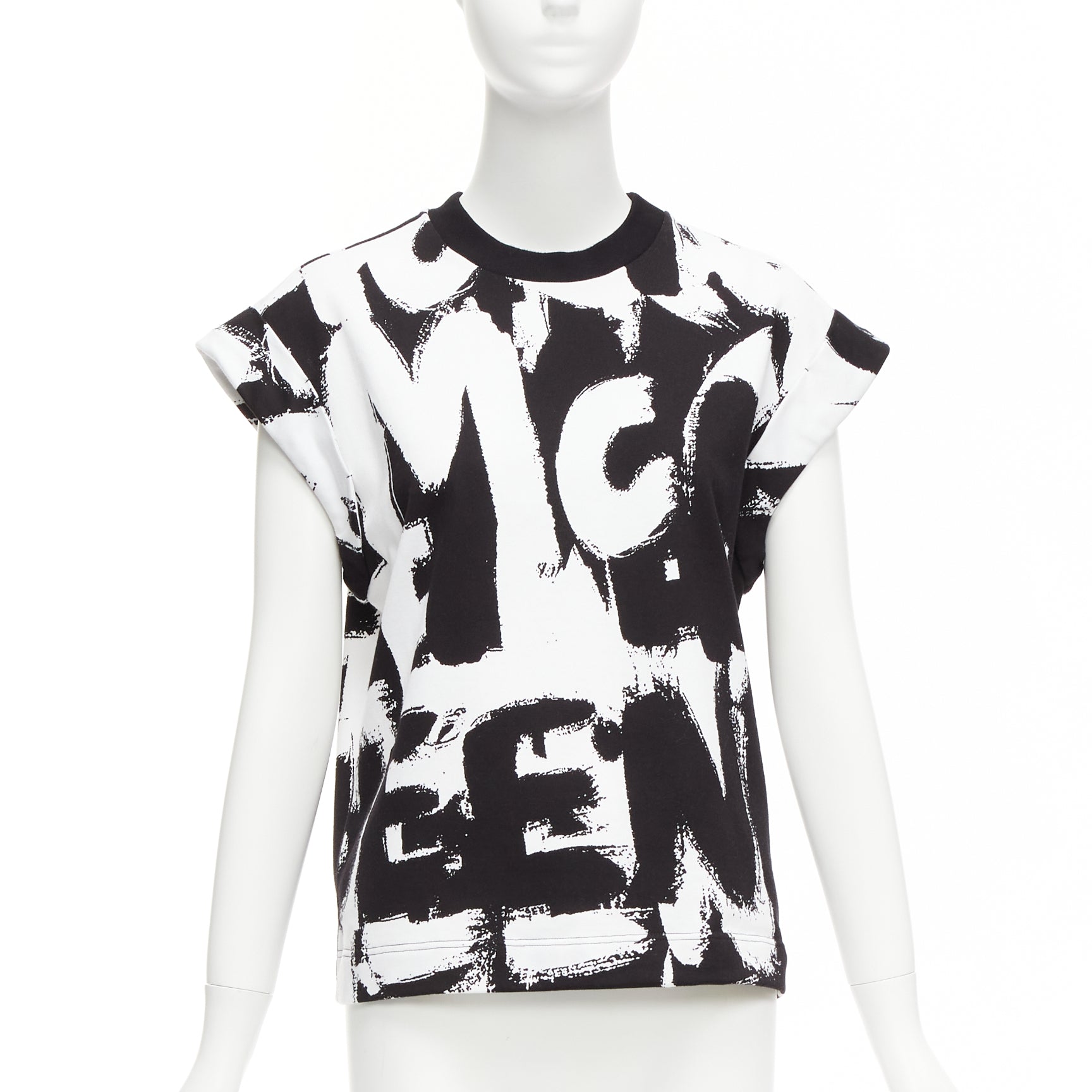 Alexander Mcqueen Graffiti Boxy Top