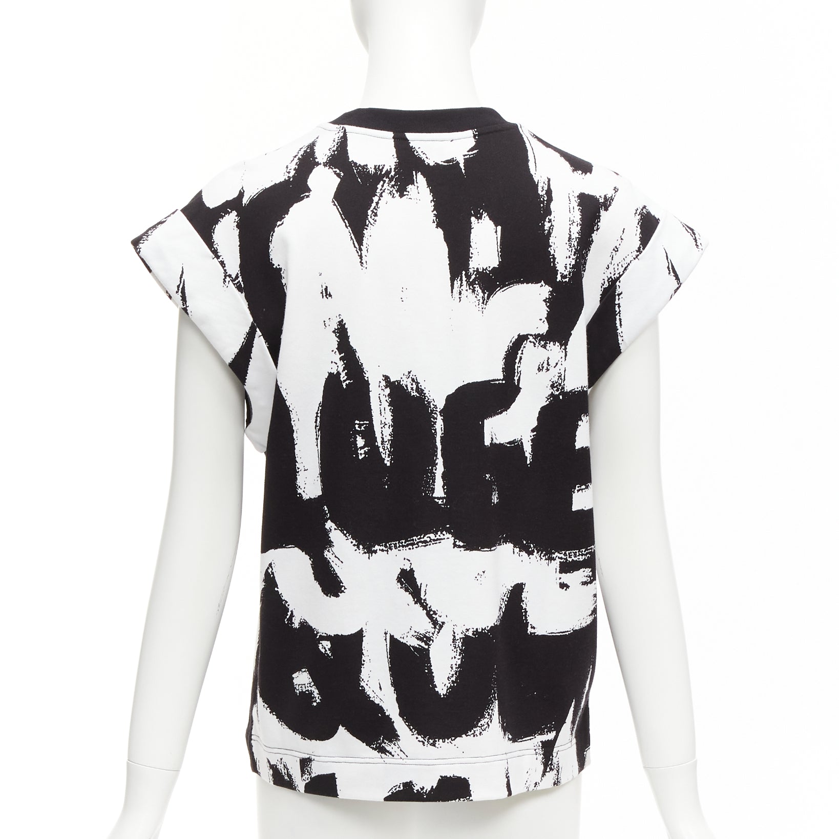 Alexander Mcqueen Graffiti Boxy Top - Side view