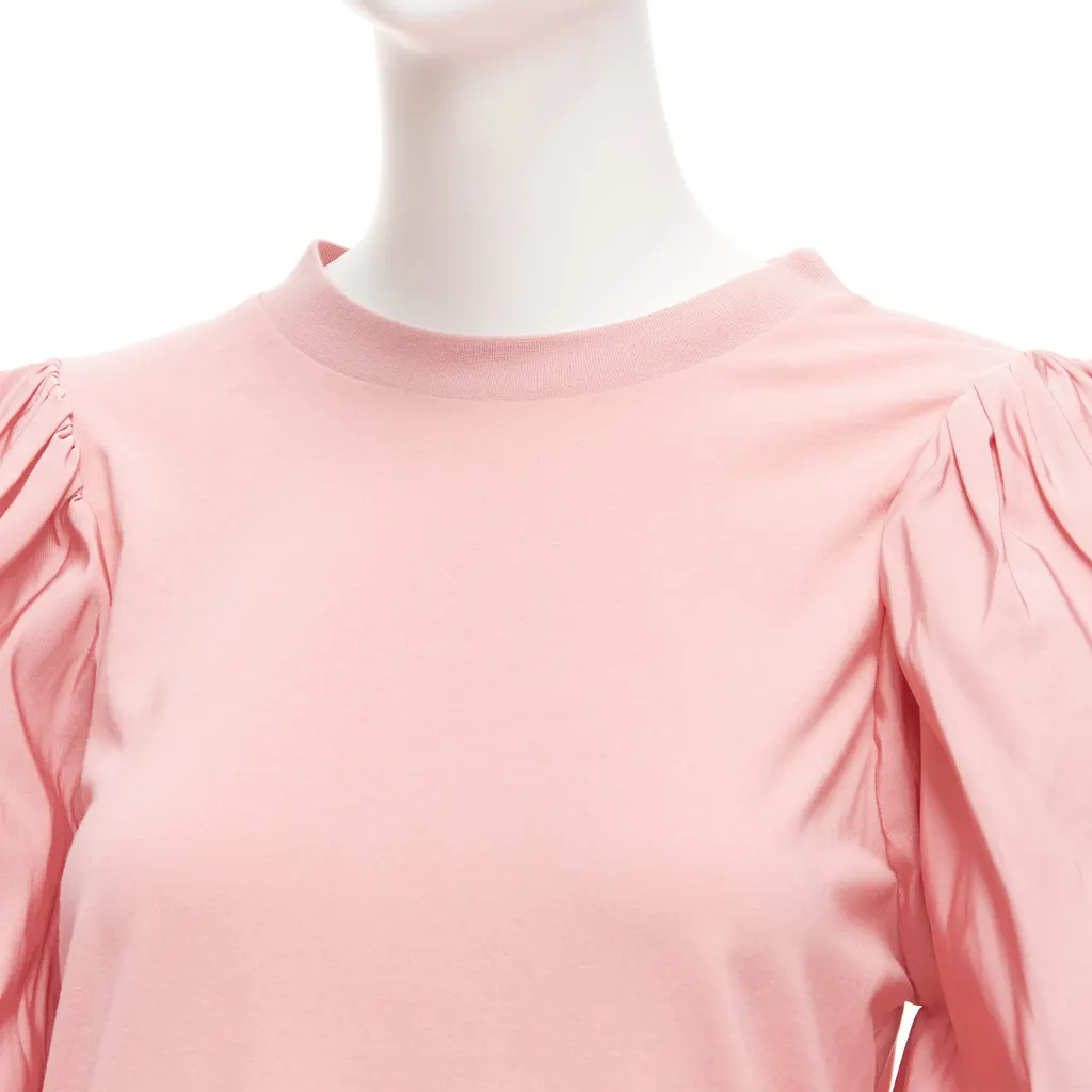 Alexander McQueen Dramatic Puff Shirt Pink Cotton Never worn, with tag - Back View