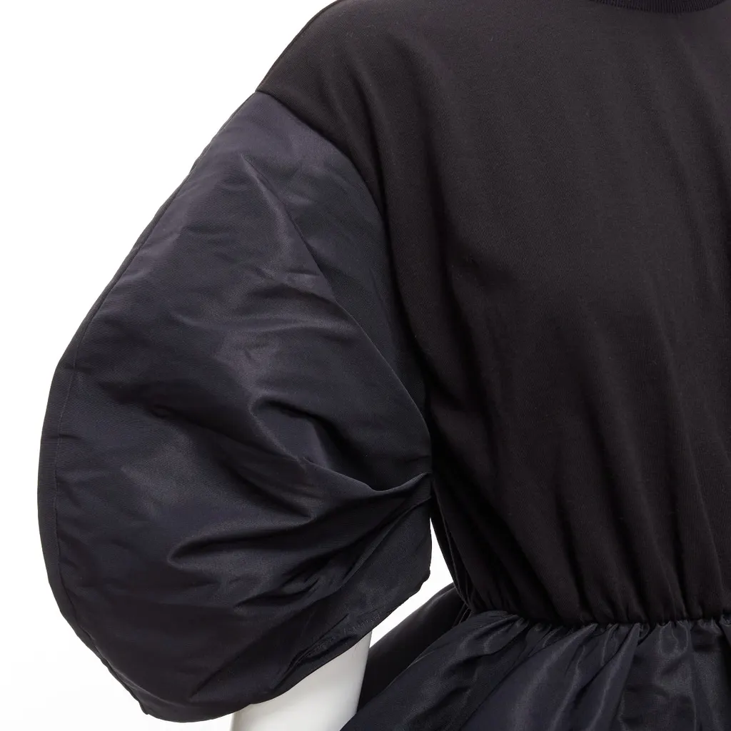 Alexander McQueen Round Puff Top Black Cotton Never worn - Back View