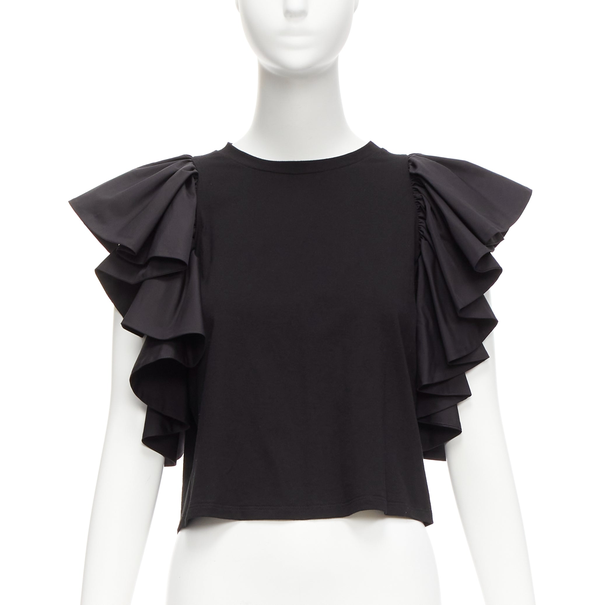Alexander Mcqueen Ruffle Cap Shirt