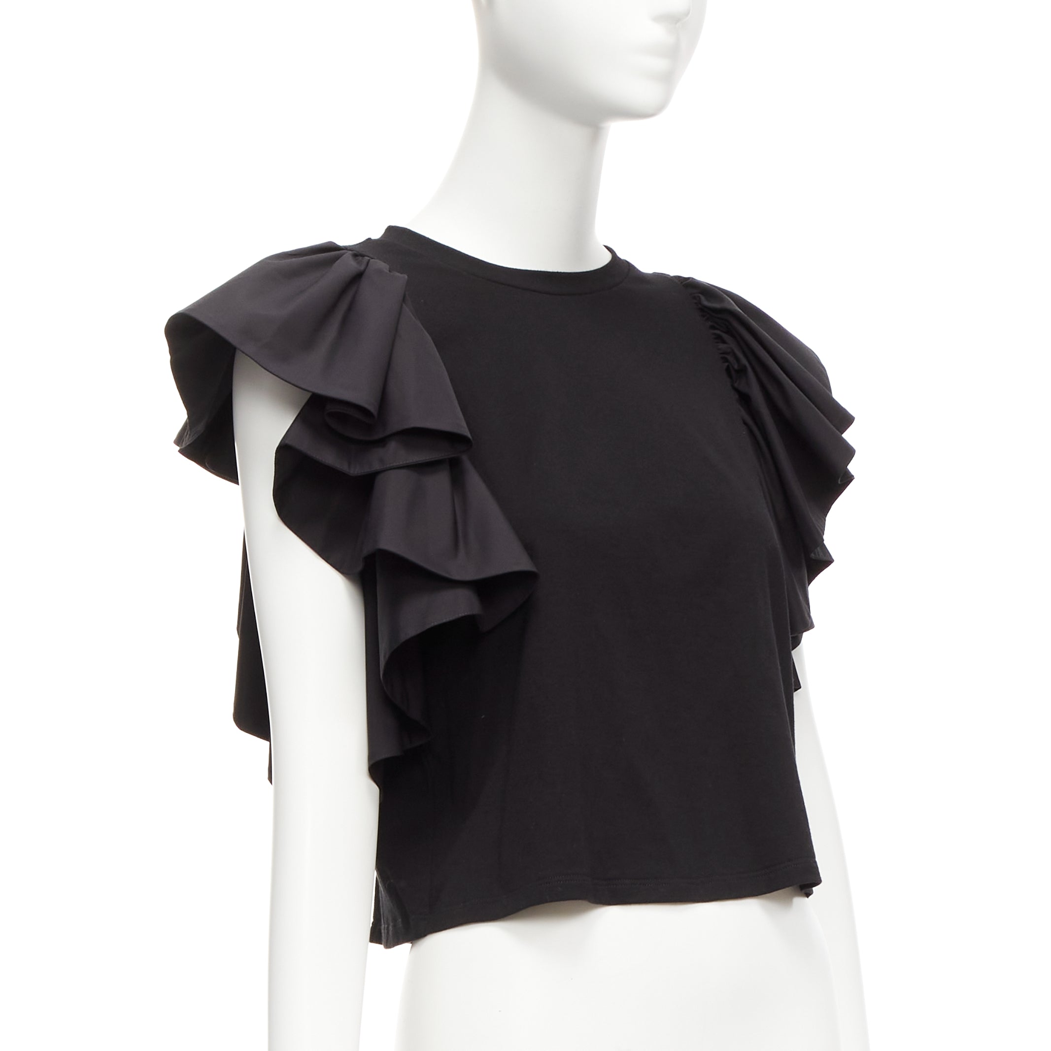 Alexander Mcqueen Ruffle Cap Shirt - Image 6