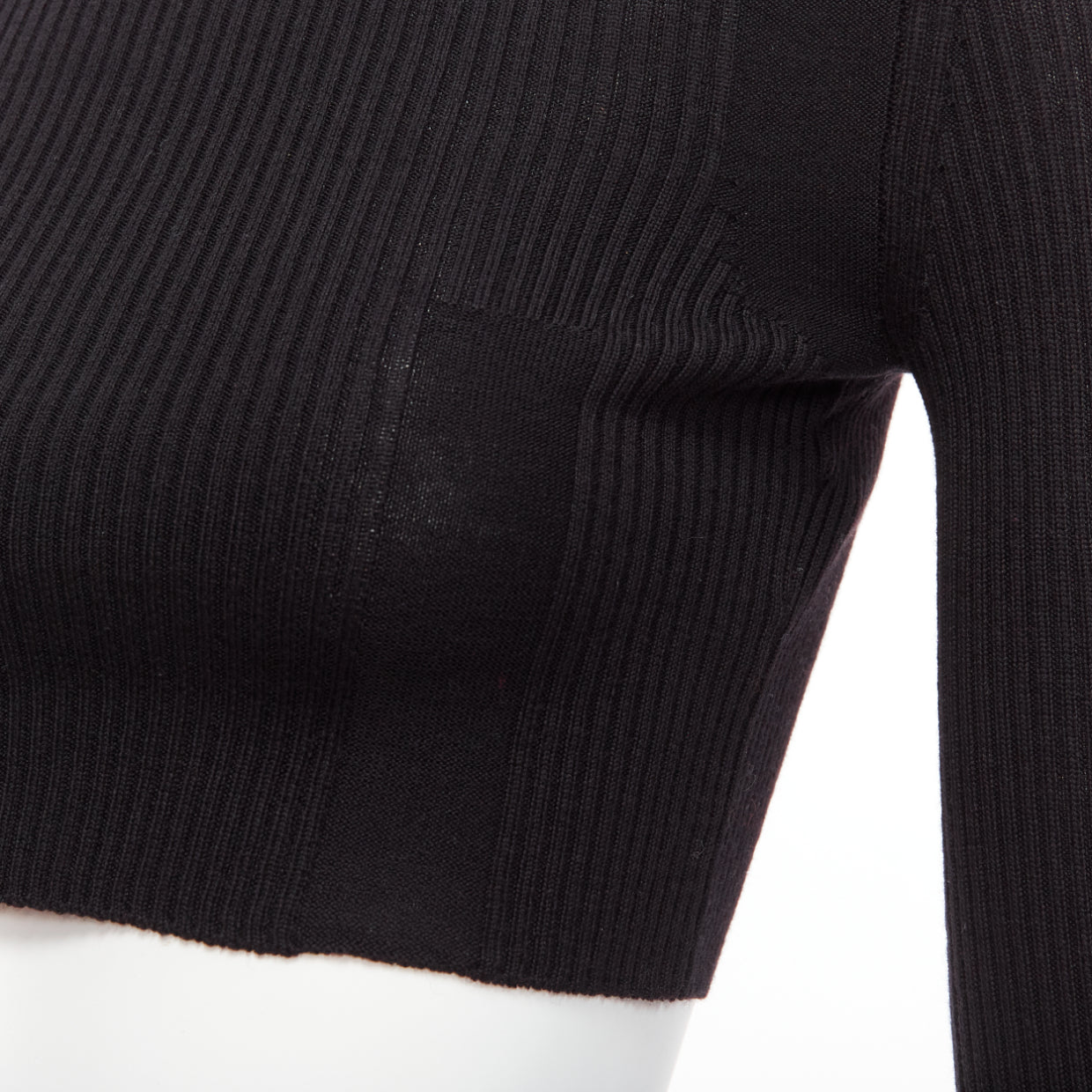 Maison Martin Margiela Ribbed Sock Crop Top - Back view