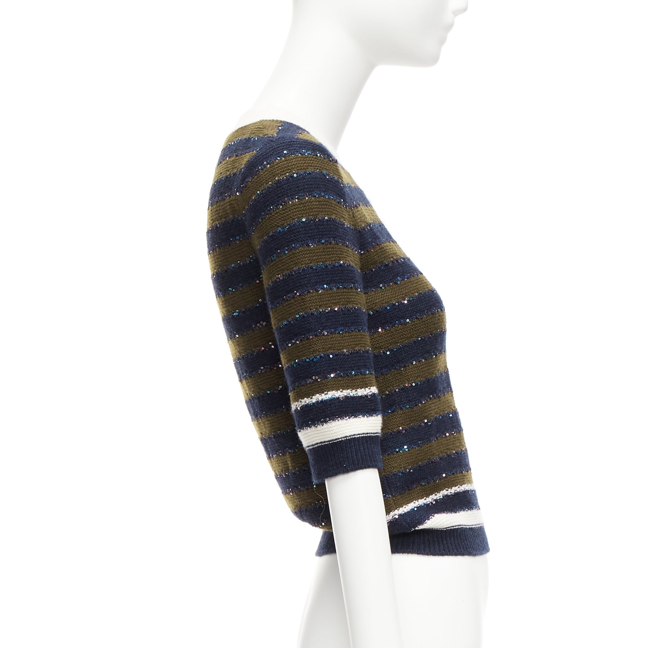 Chanel Sequin Stripe Sweater - 4