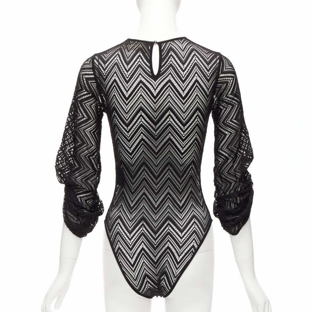 Roland Mouret Chevron Lace Bodysuit - Side view