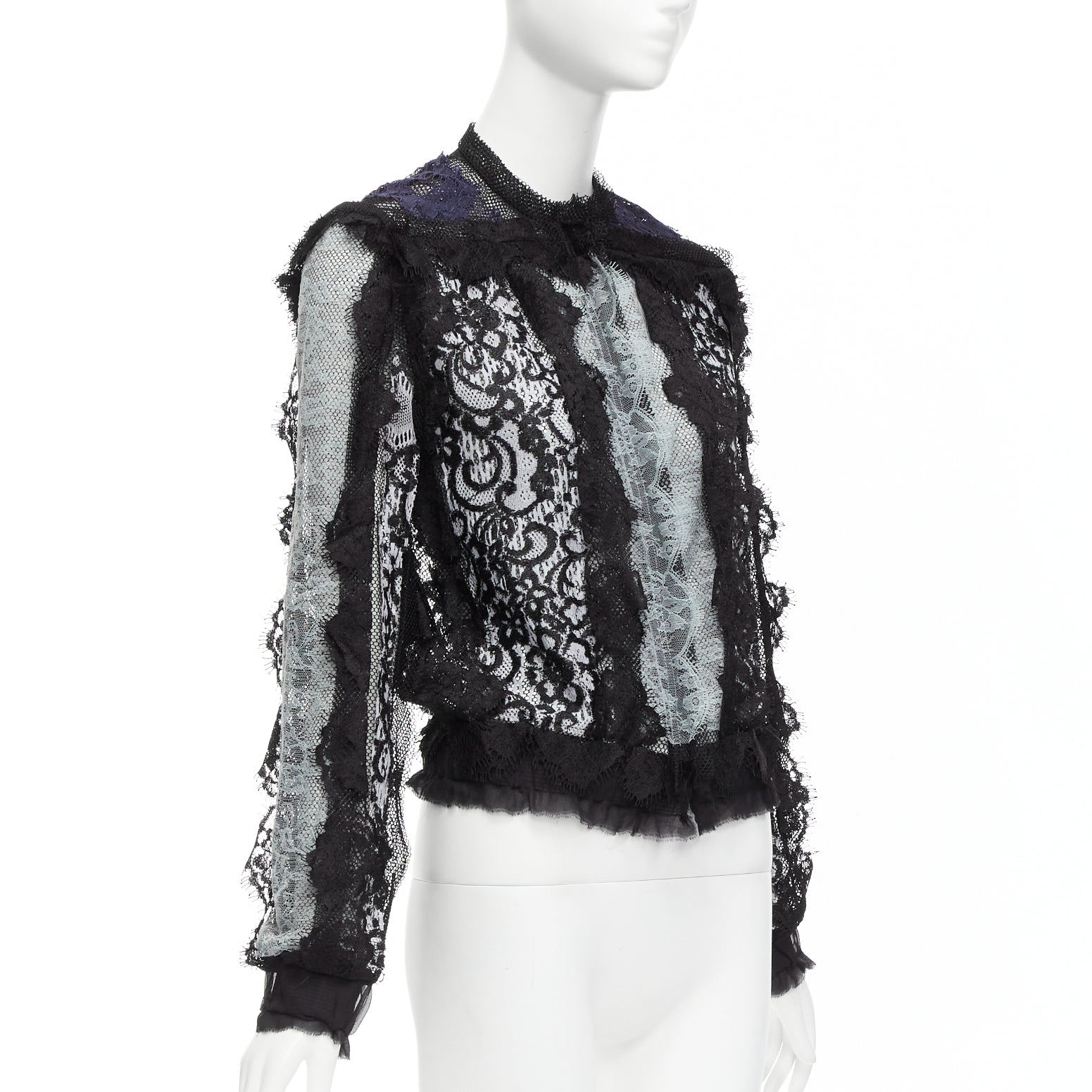Lanvin Lace Sheer Jacket - 4