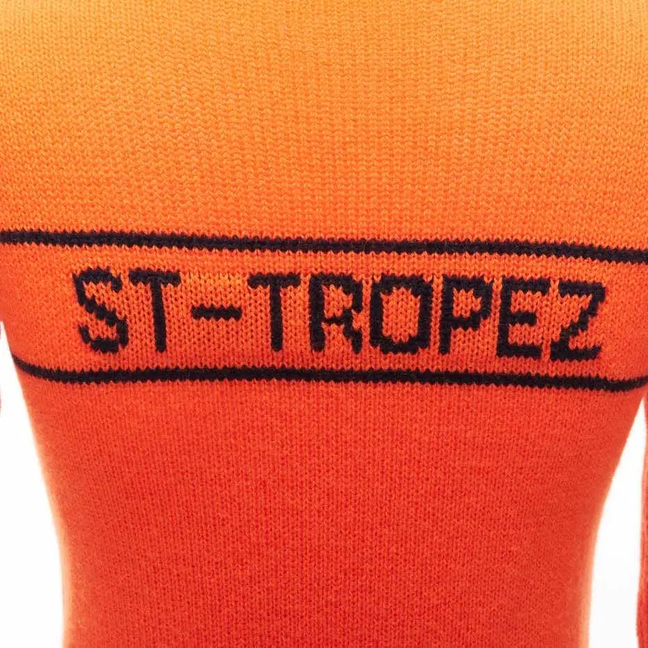 Dior Orange Star Sweater Orange Cashmere Never worn - Back View