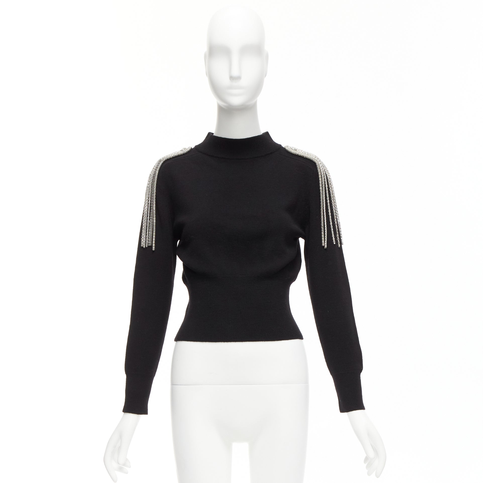 Christopher Kane Chain Shoulder Sweater - Image 11