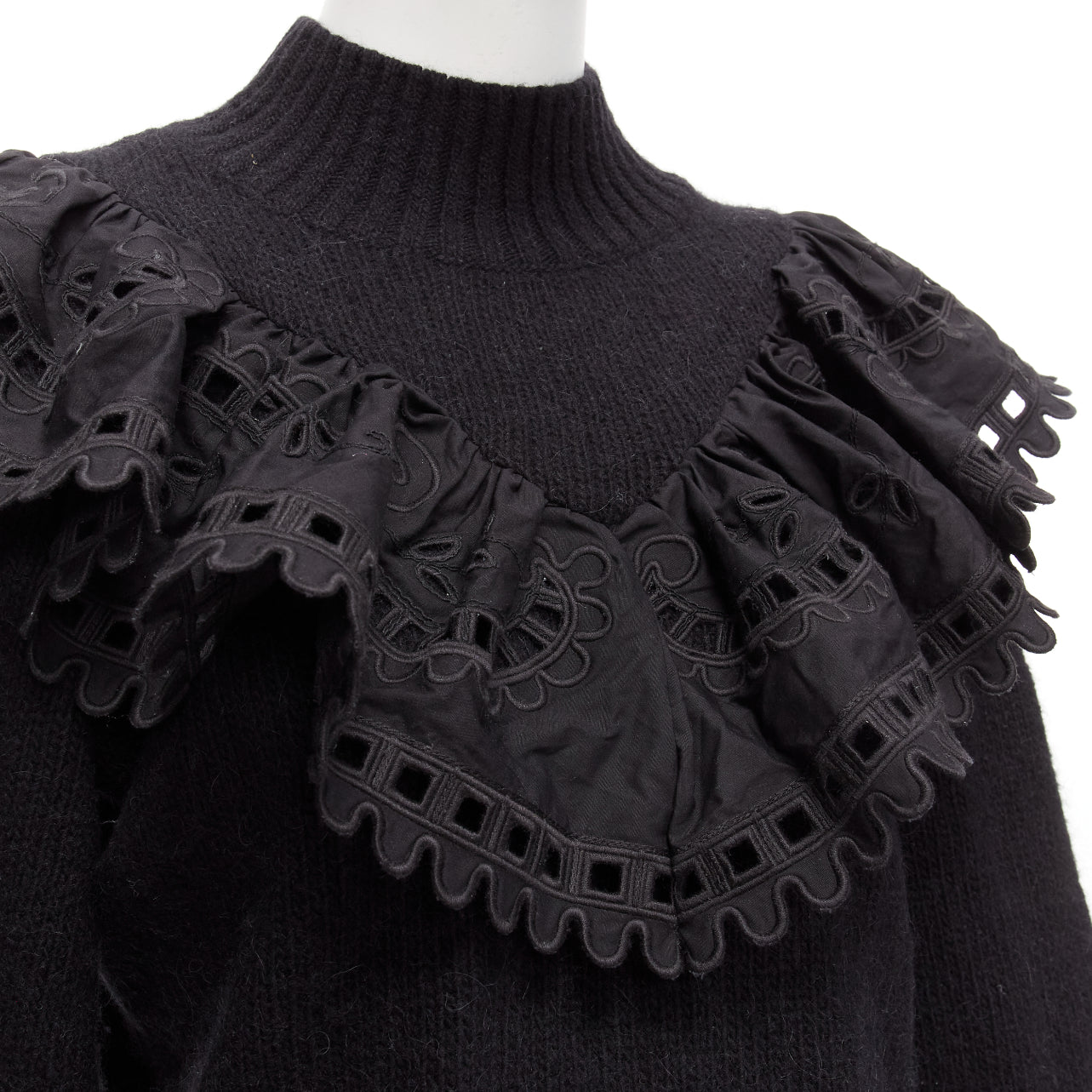 Sea New York Victorian Ruffle Sweater - Back view