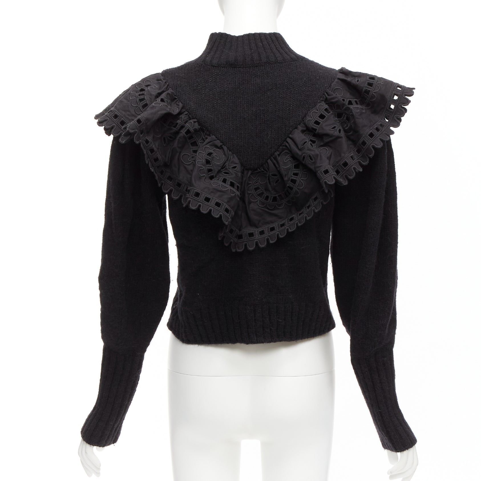 Sea New York Victorian Ruffle Sweater - Side view