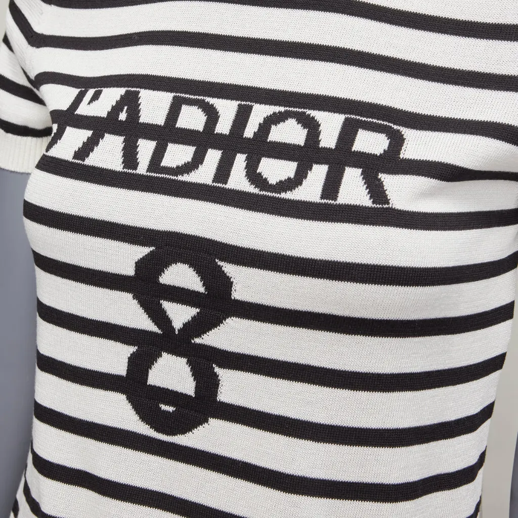 Dior J'Adior Crew Sweater Black Silk Very good - Back View
