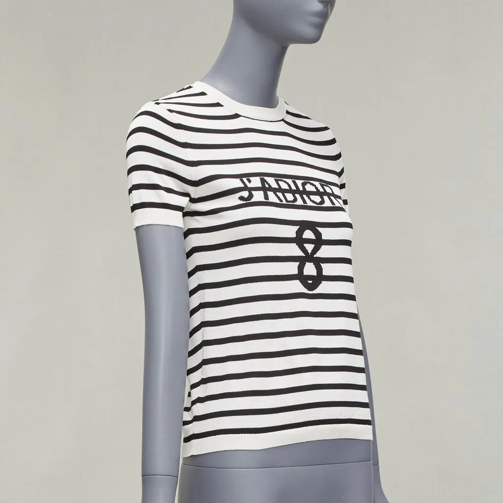 Dior J'Adior Crew Sweater Black Silk Very good - Inside View