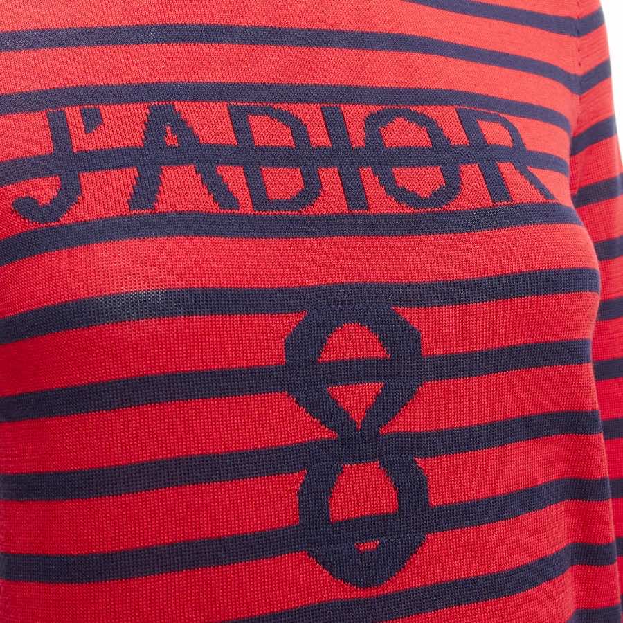 Dior Striped Silk Sweater - Back view