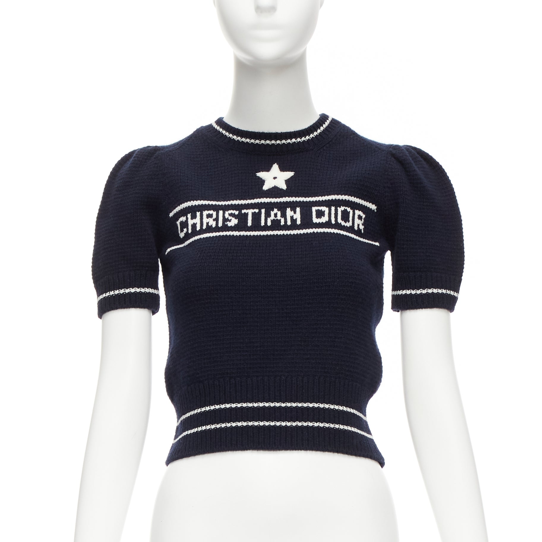 Dior Navy Puff Sweater