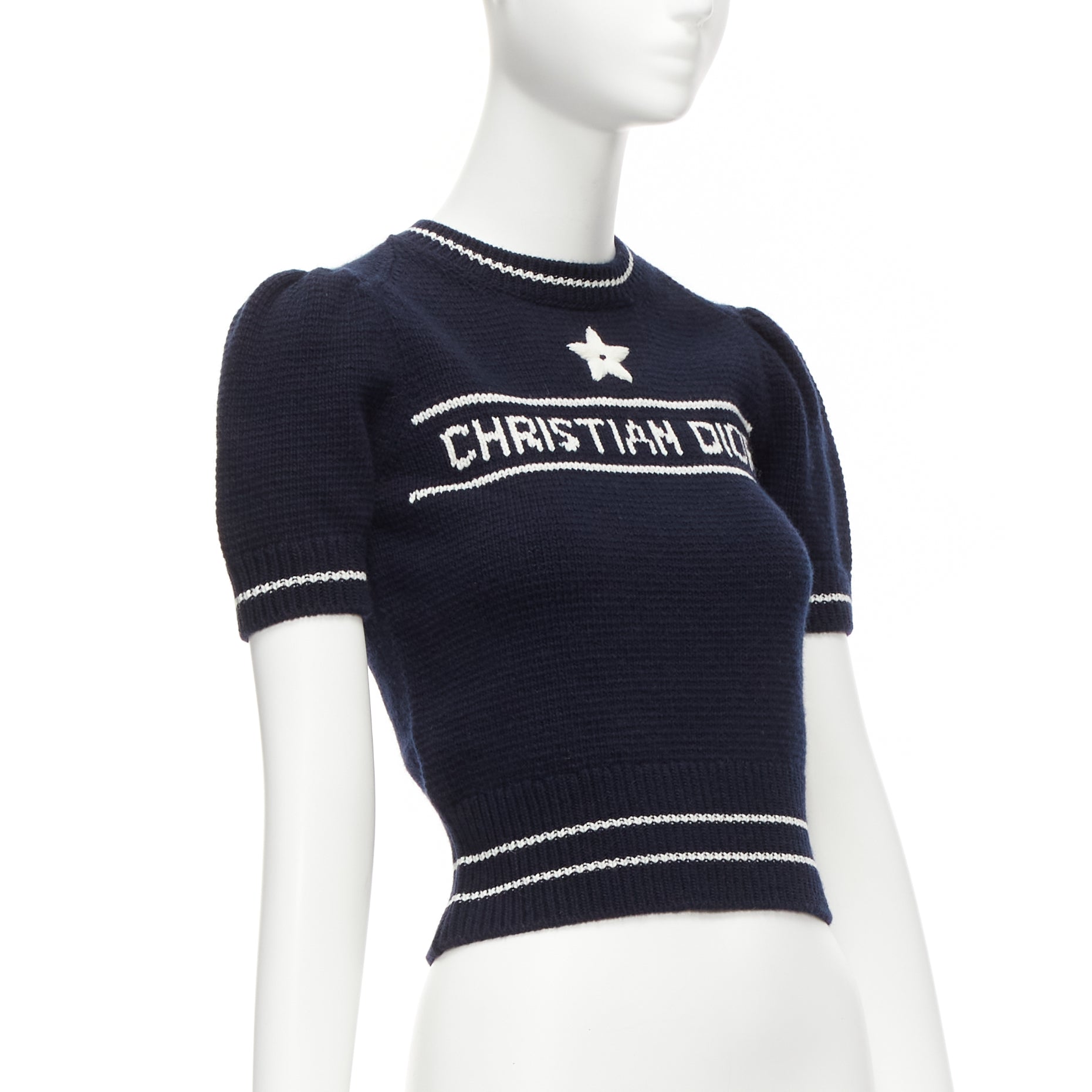 Dior Navy Puff Sweater - Image 6