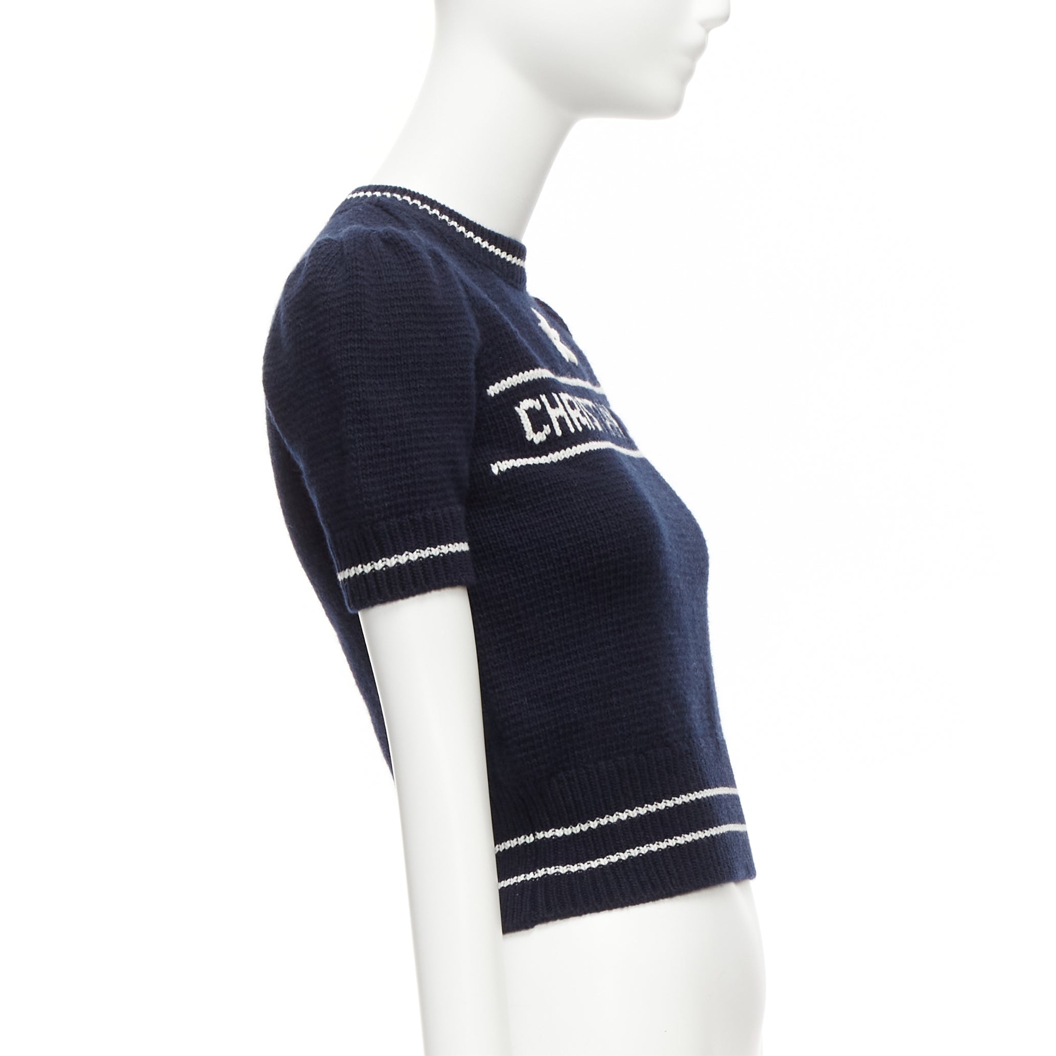 Dior Navy Puff Sweater - 4