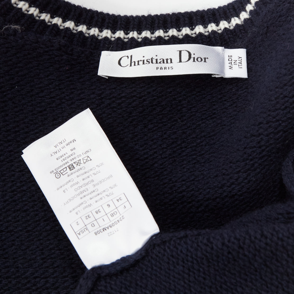 Dior Navy Puff Sweater - Image 10