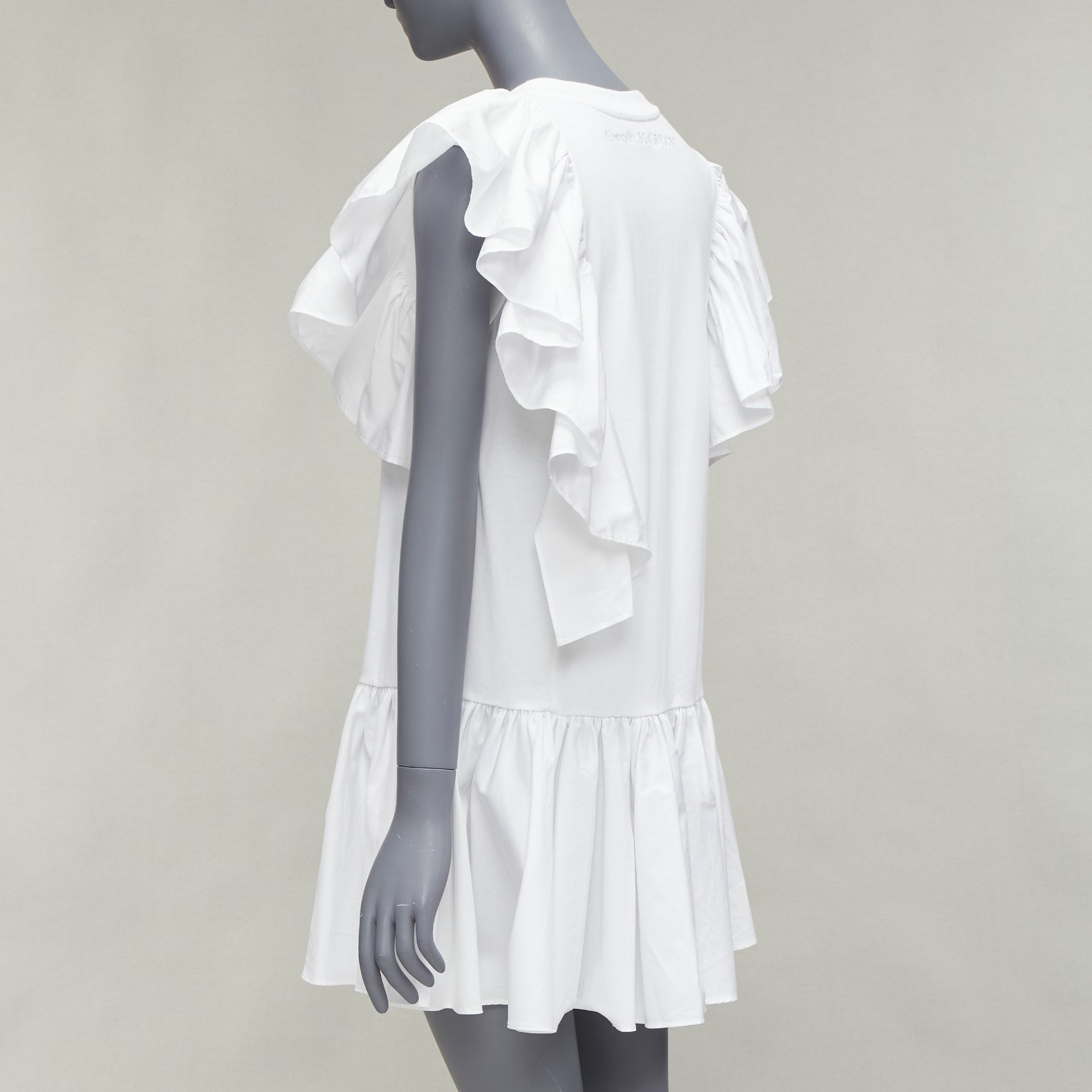 Alexander Mcqueen Ruffled Flared Dress - Detail 1