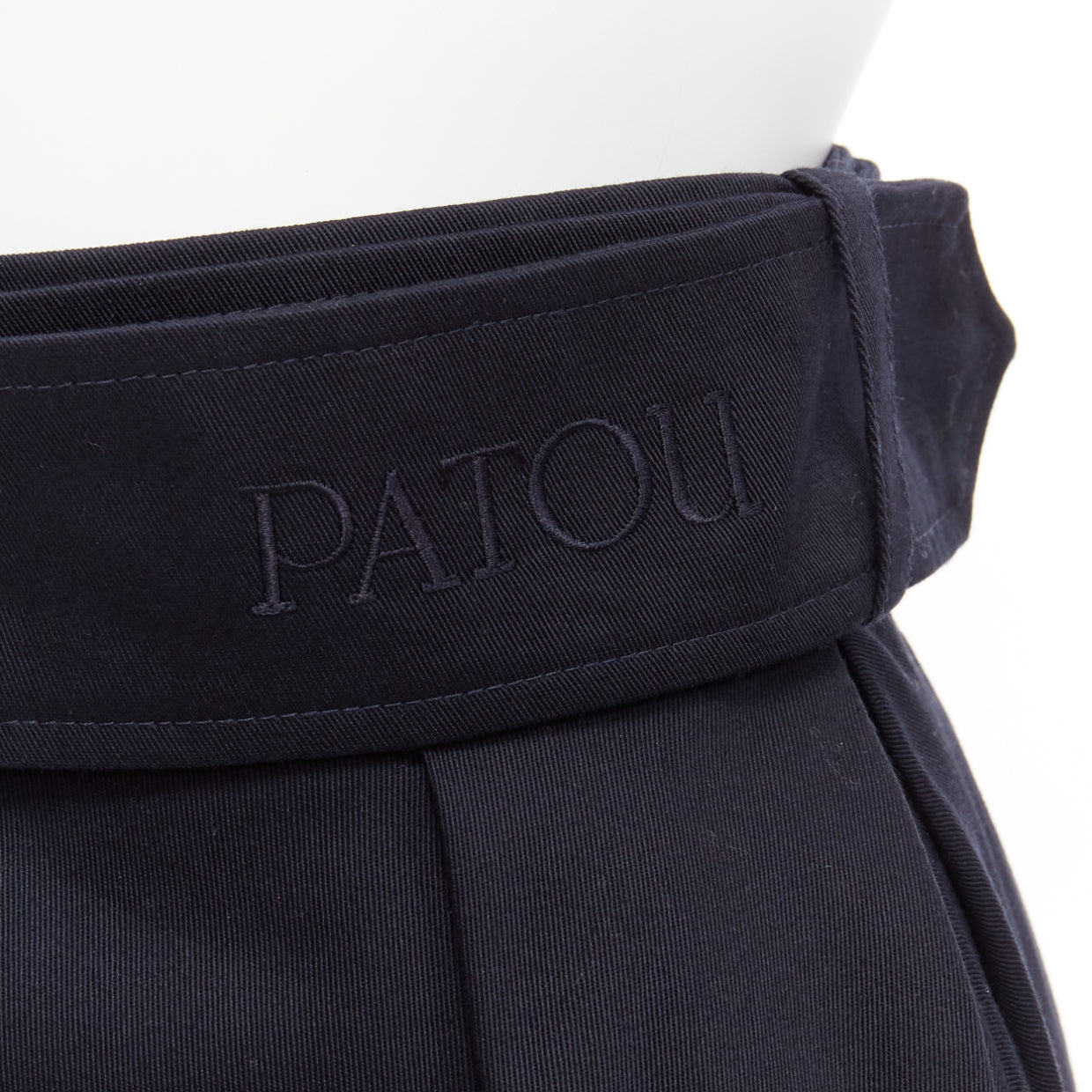 Patou Box Pleat Mini Skirt - Back view