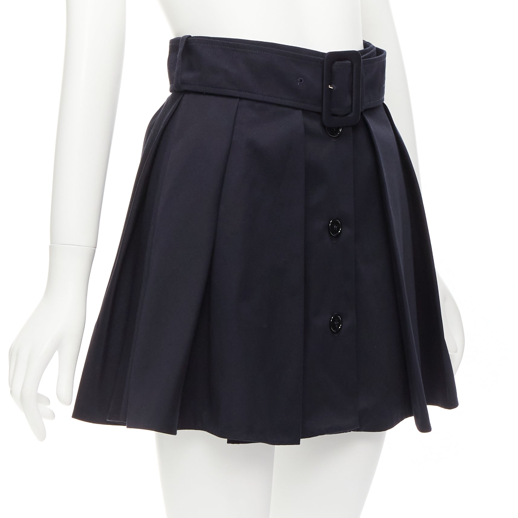 Patou Box Pleat Mini Skirt - Image 6