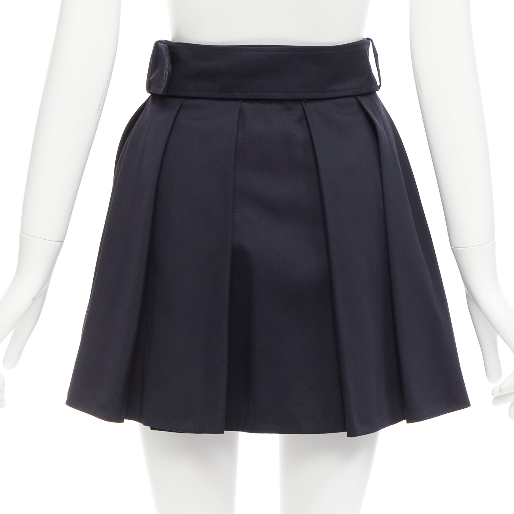 Patou Box Pleat Mini Skirt - Side view