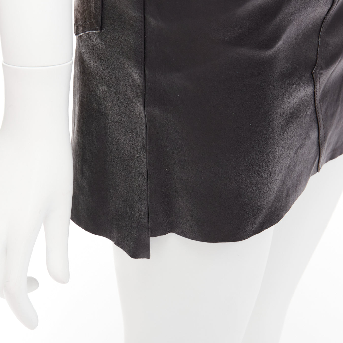 Amiri Leather Mini Skirt - Detail 2