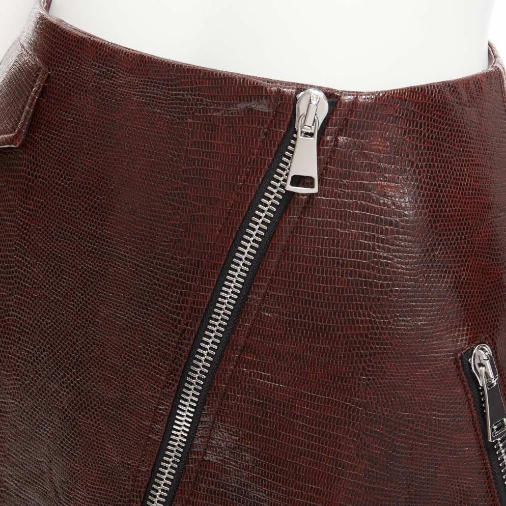 Beaufille Scaled Zip Skirt - Back view