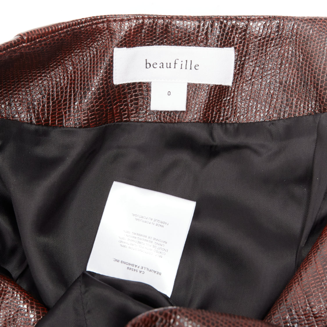 Beaufille Scaled Zip Skirt - Image 10