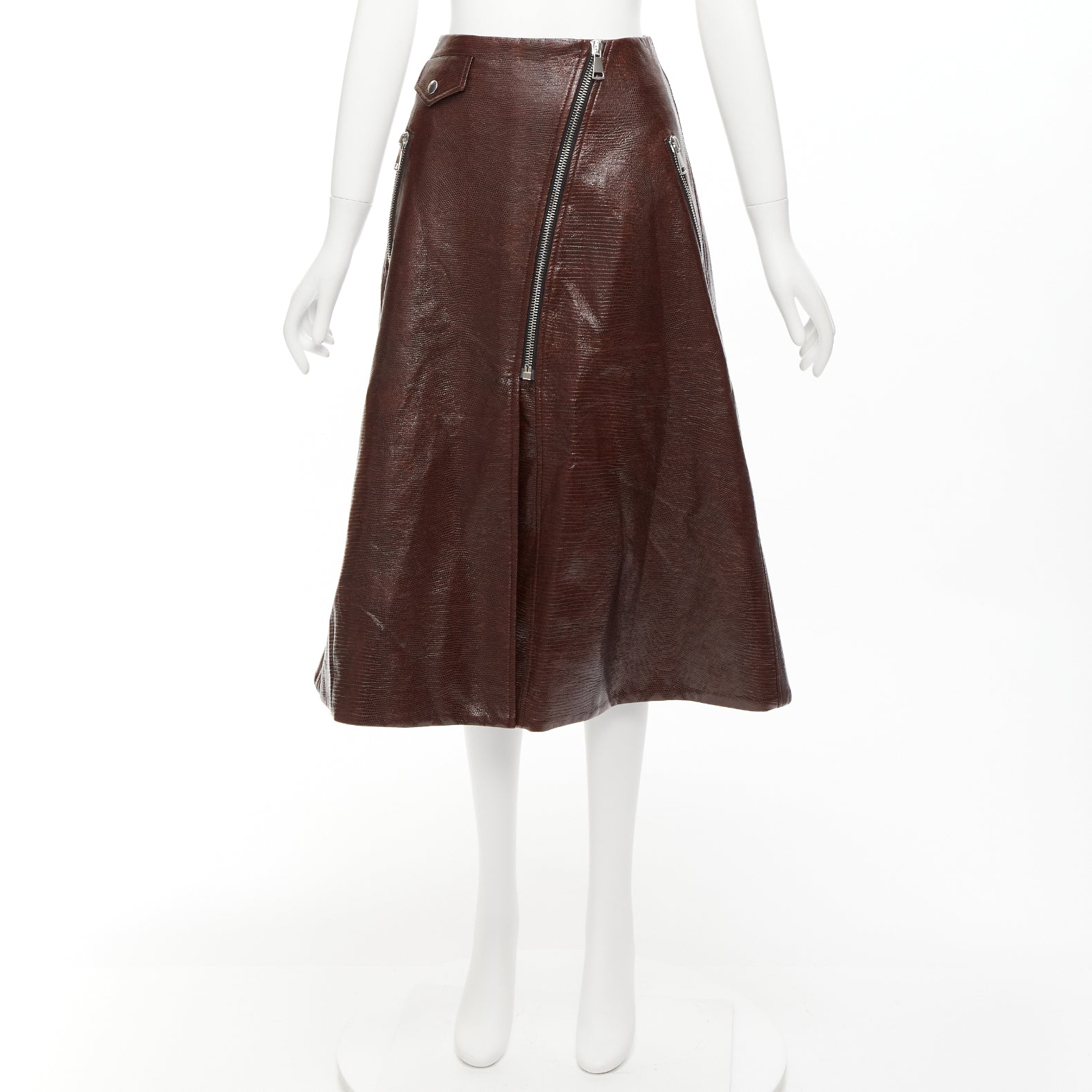 Beaufille Scaled Zip Skirt - Image 11