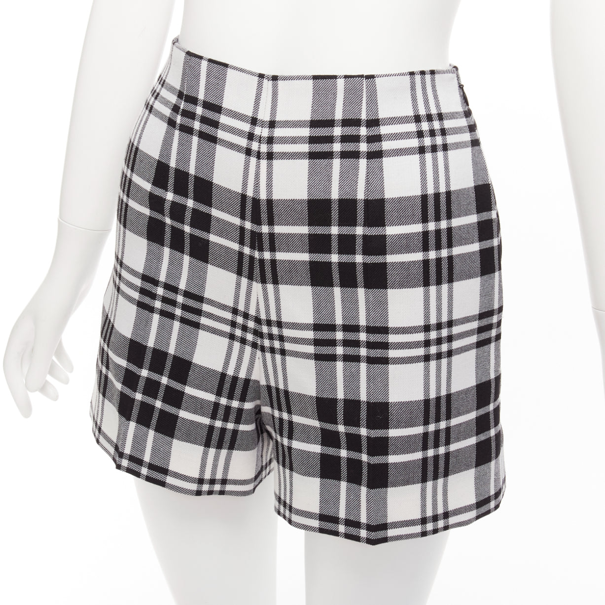 Dior Checked Wool Shorts - Back view