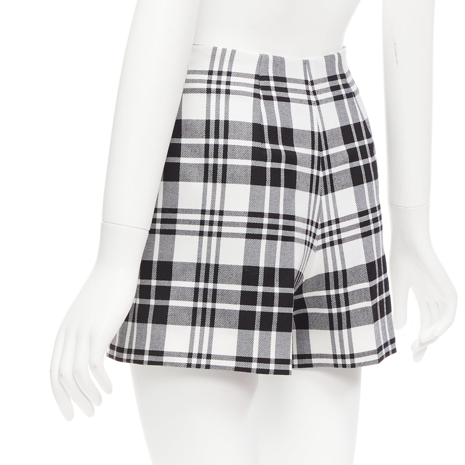 Dior Checked Wool Shorts - Detail 1