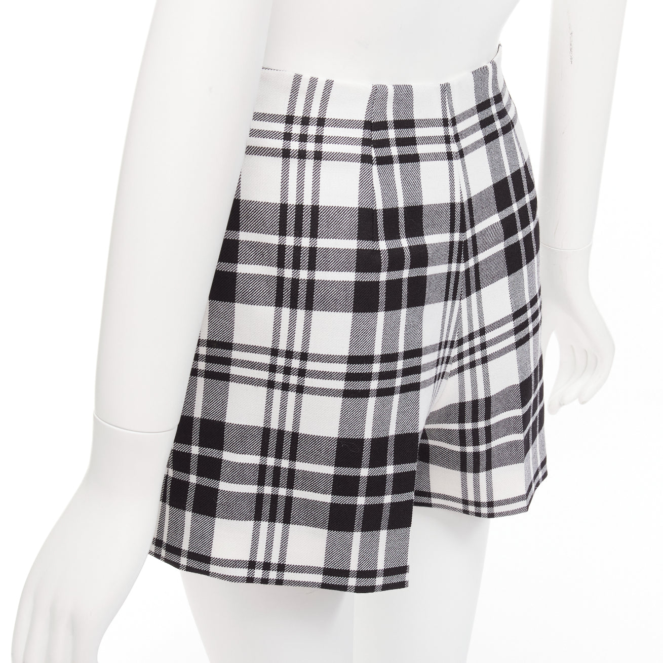 Dior Checked Wool Shorts - Detail 2