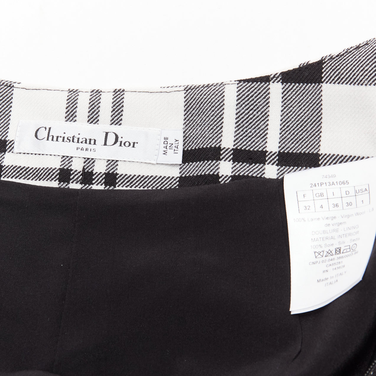 Dior Checked Wool Shorts - Image 10