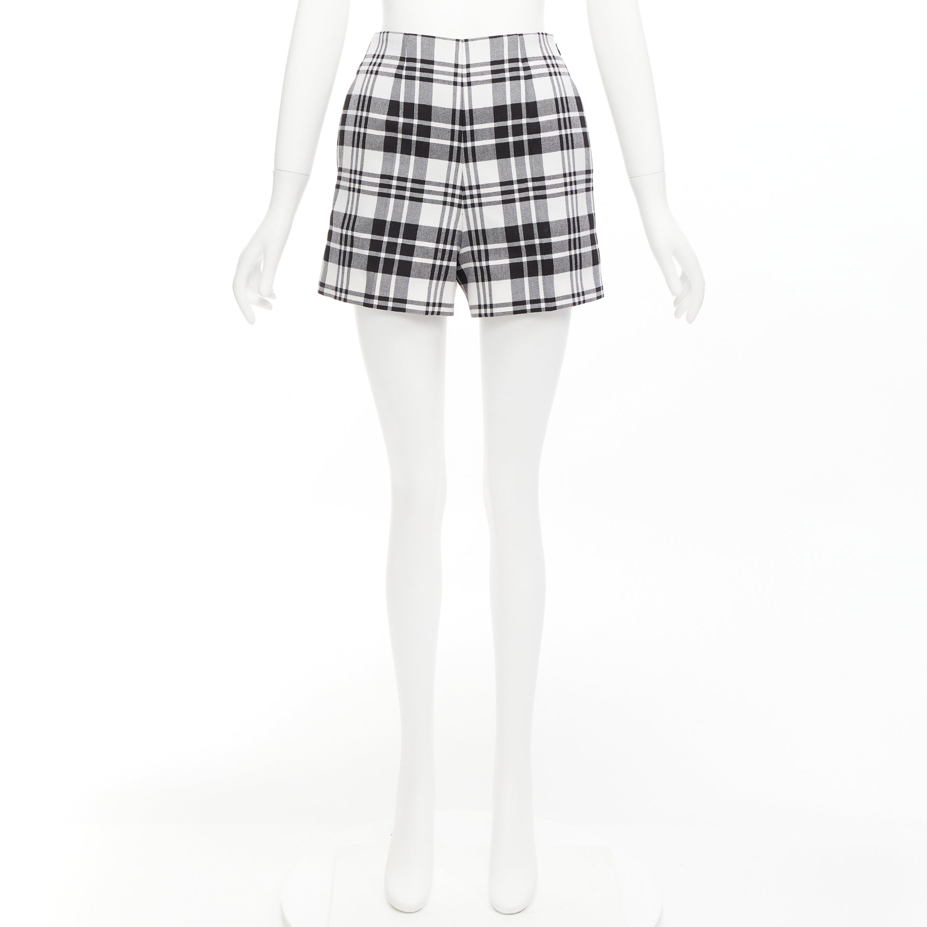 Dior Checked Wool Shorts - Image 11