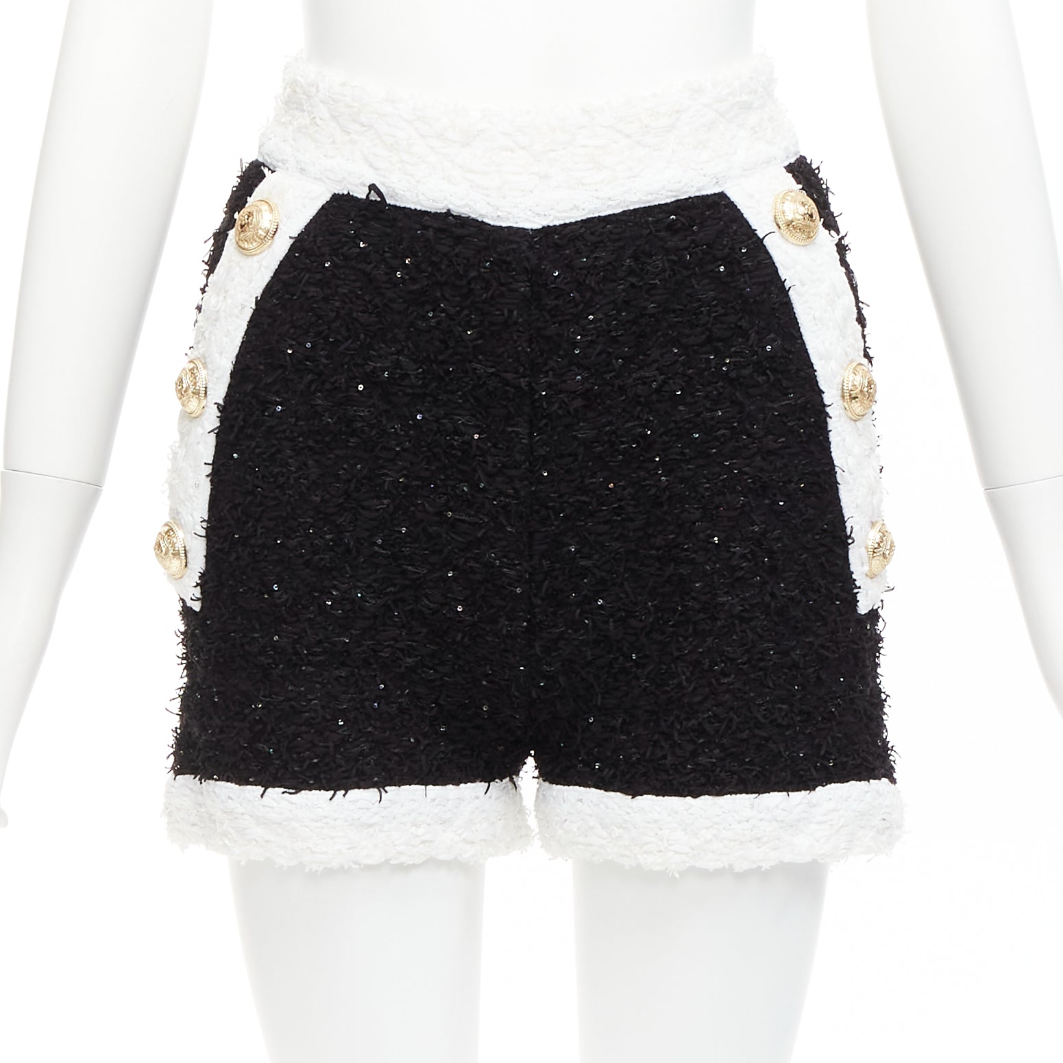 Balmain Sequins Tweed Shorts - Image 6
