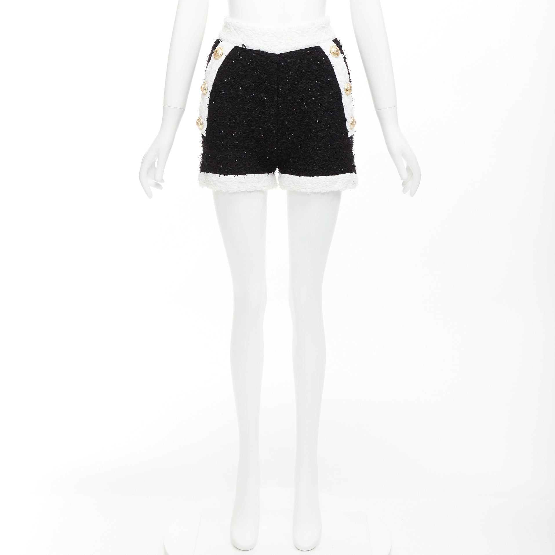 Balmain Sequins Tweed Shorts - Image 11