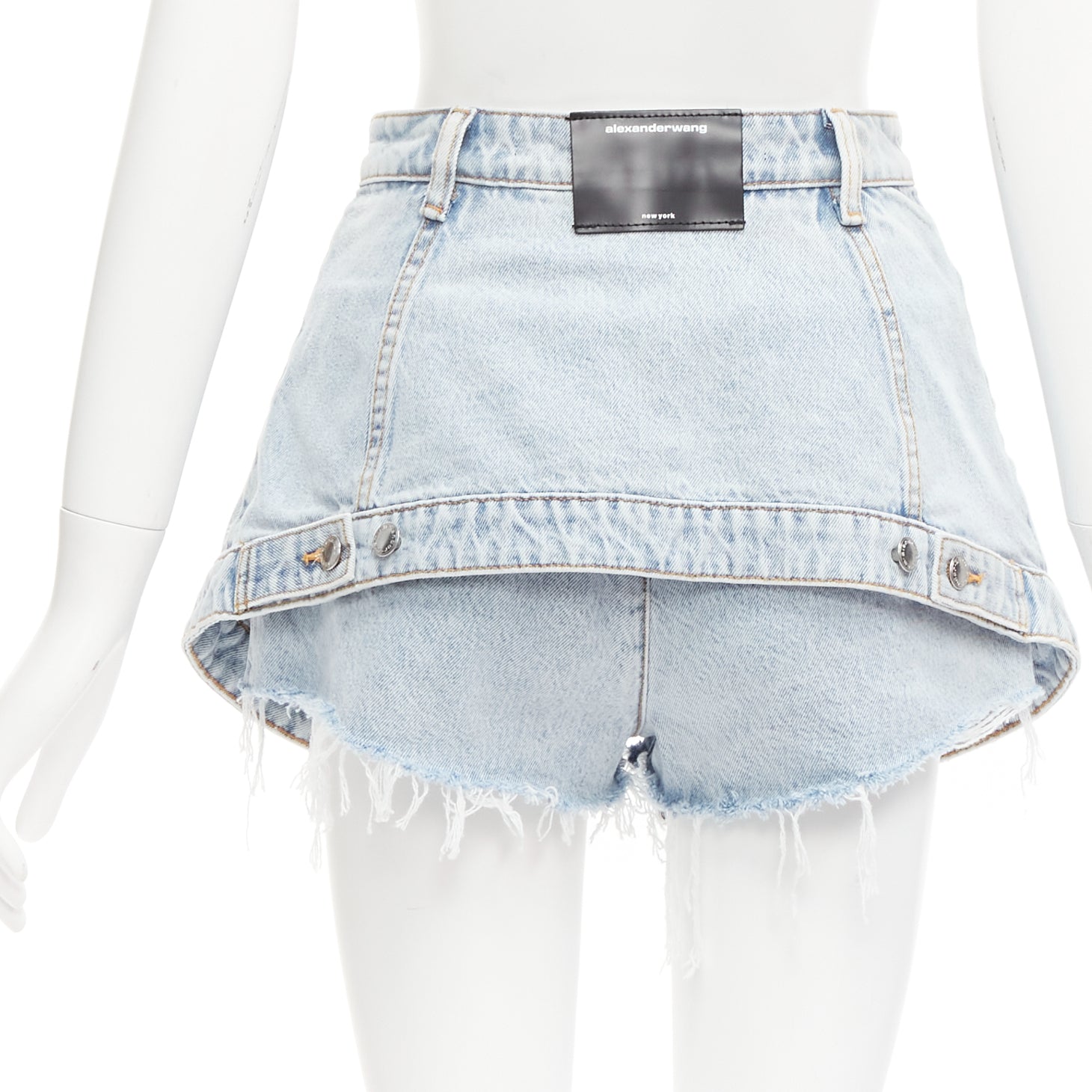 Alexander Wang Cutaway Skort Shorts - Back view