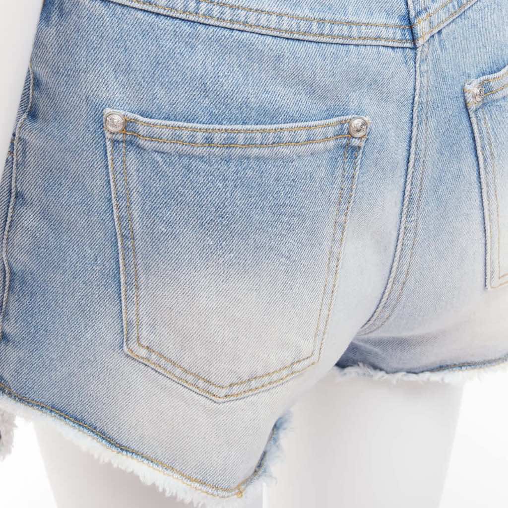 Balmain Cargo Denim Shorts - Detail 2