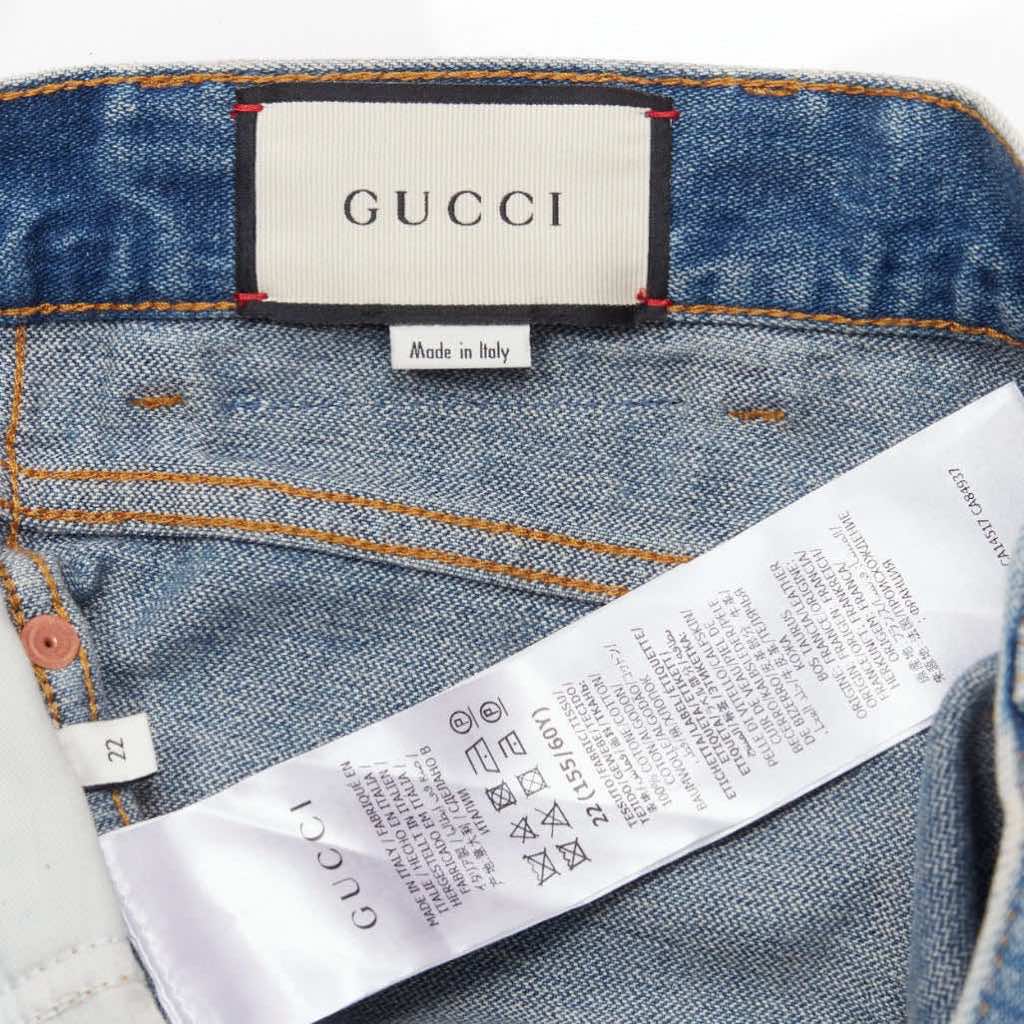 Gucci Graffiti Denim Shorts - Image 10