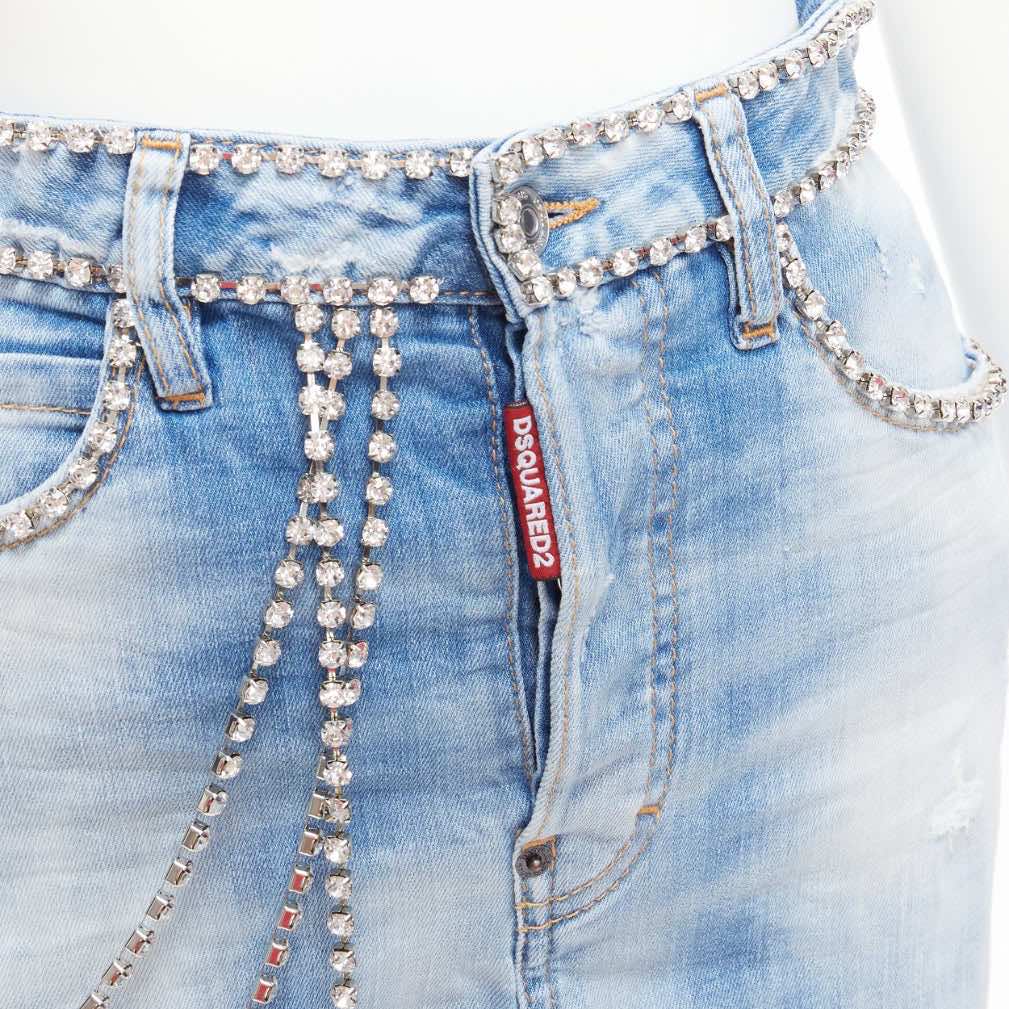 Dsquared2 Crystal Skirt Shorts - Back view