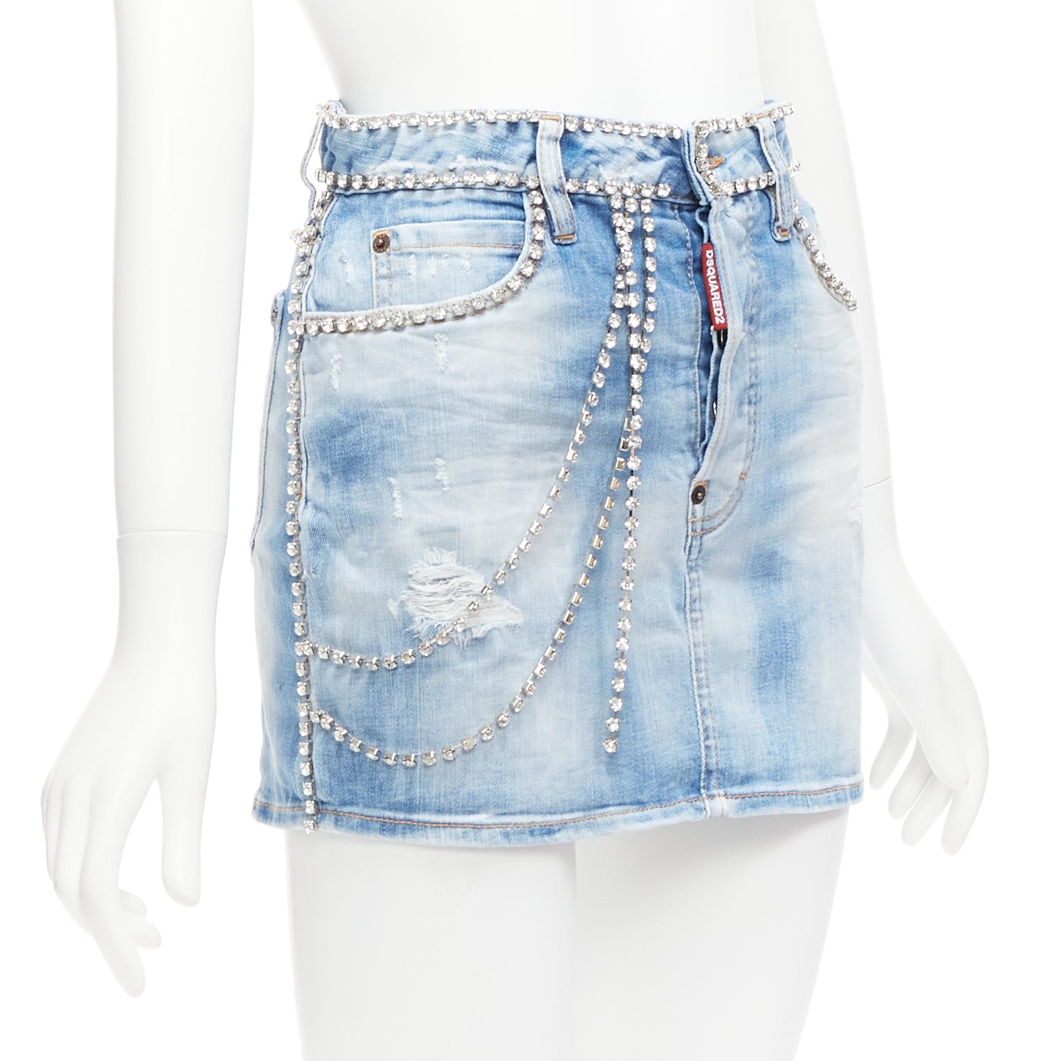 Dsquared2 Crystal Skirt Shorts - Image 6