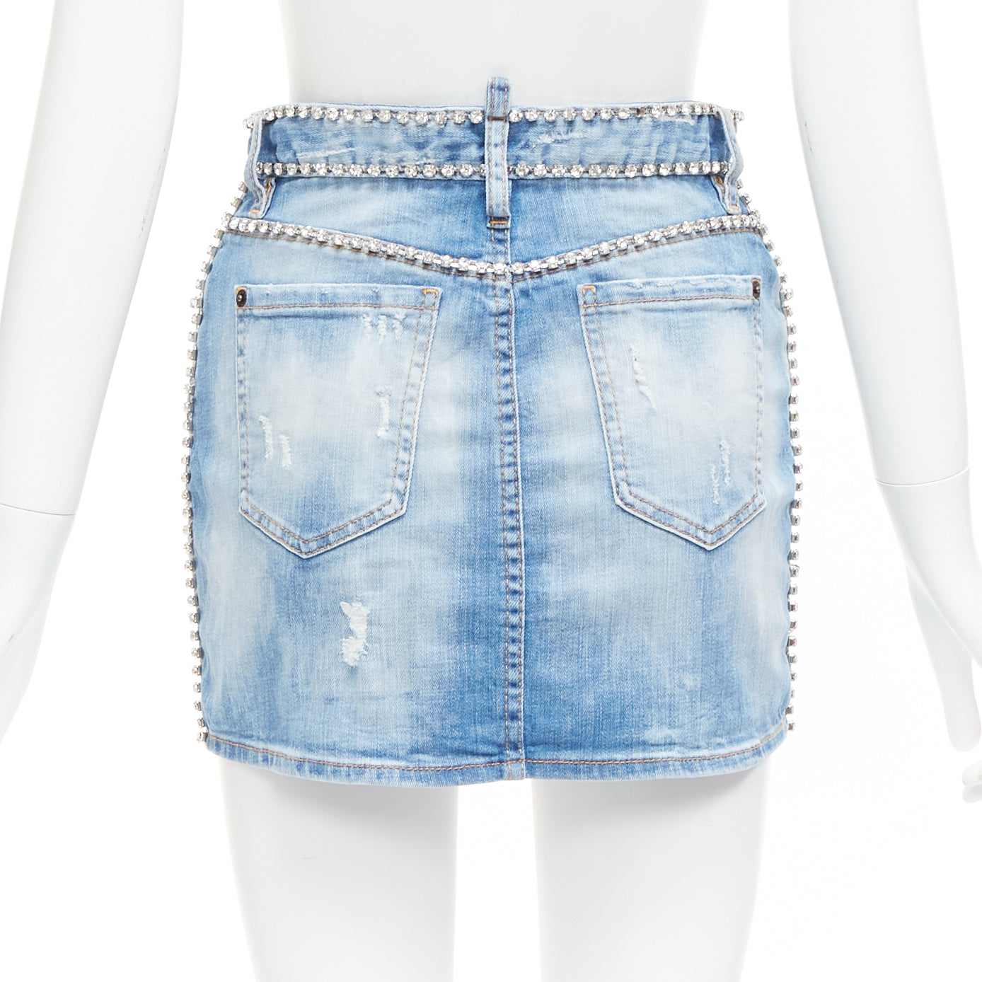 Dsquared2 Crystal Skirt Shorts - Side view