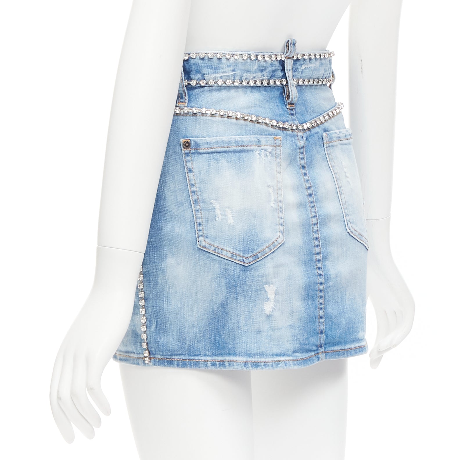 Dsquared2 Crystal Skirt Shorts - Detail 1