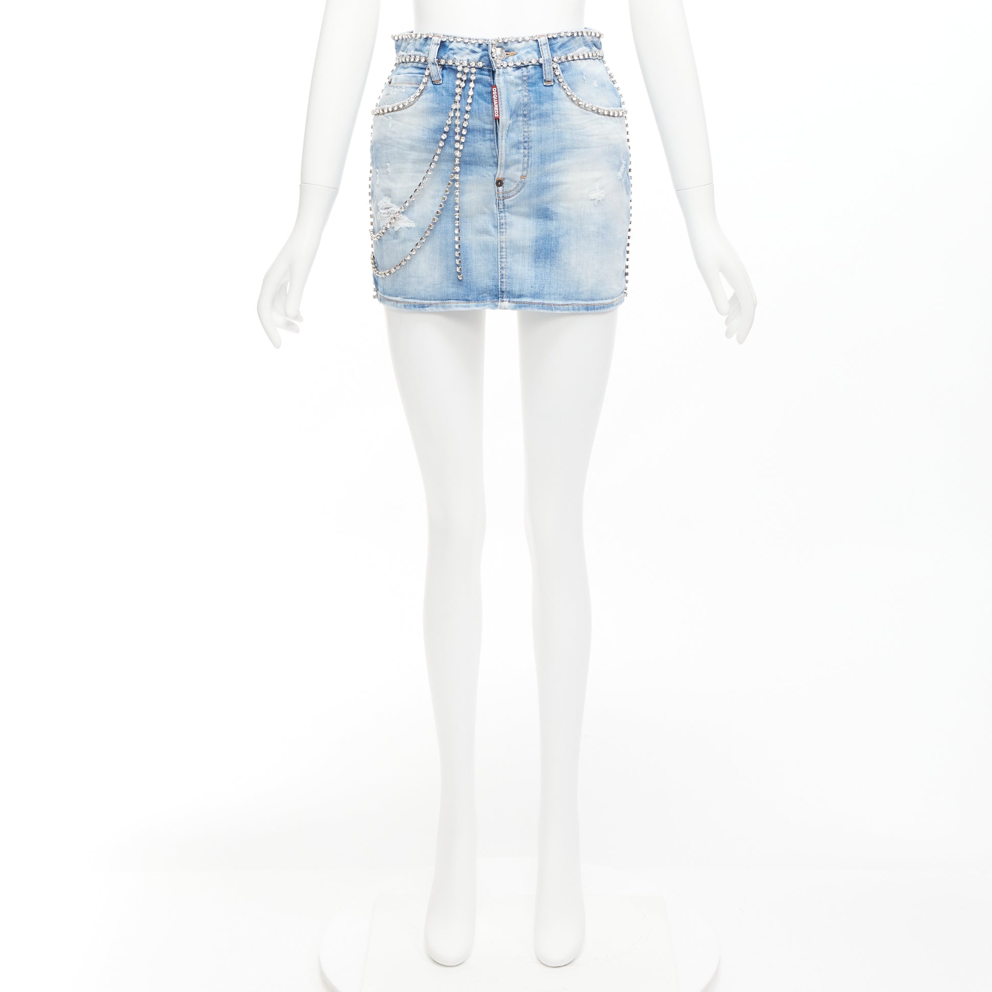 Dsquared2 Crystal Skirt Shorts - Image 11