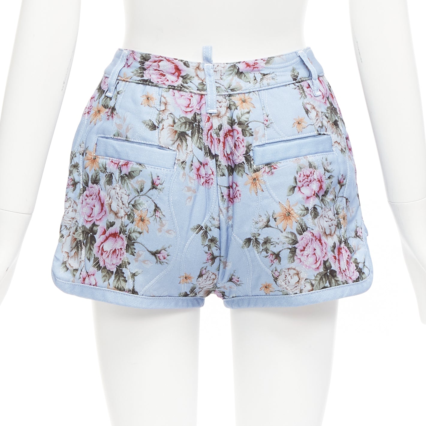 Dsquared2 Floral Bloomer Shorts - Side view