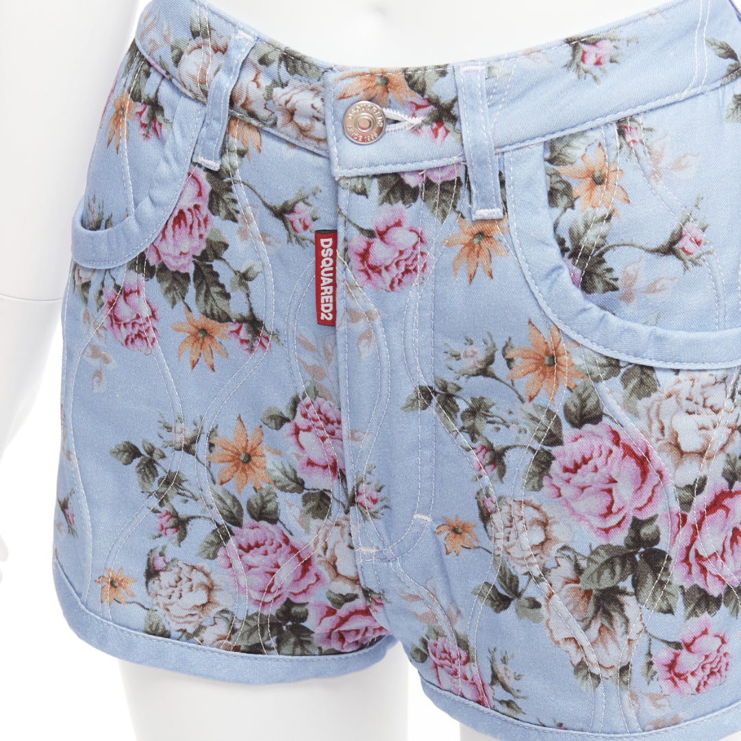 Dsquared2 Floral Bloomer Shorts - Detail 2