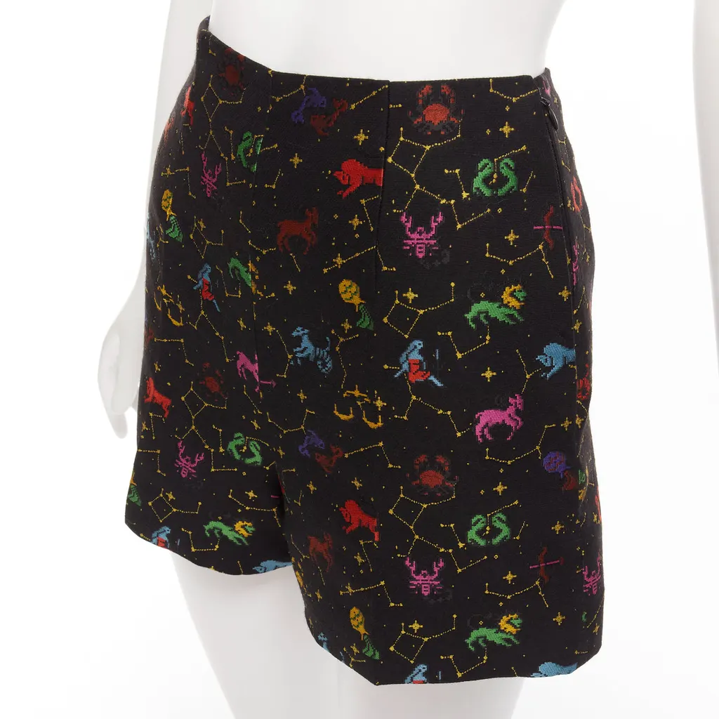 Dior Astrology Jacquard Shorts Black Polyester Never worn - Back View