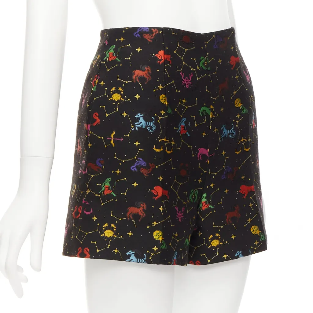 Dior Astrology Jacquard Shorts Black Polyester Never worn - Inside View