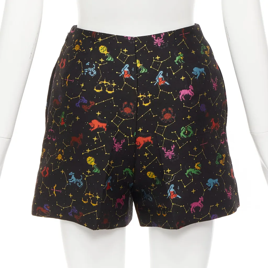 Dior Astrology Jacquard Shorts Black Polyester Never worn - Box View