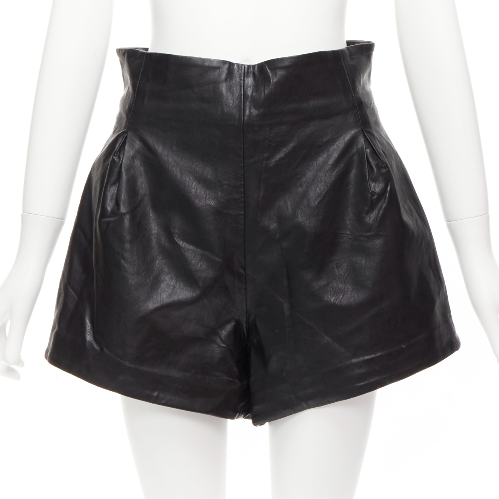 Bronx And Banco Paperbag Leather Shorts